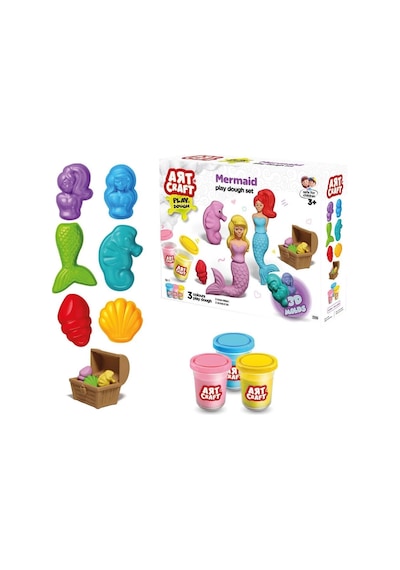 03994 Art Craft Deniz Kızı Hamur Set 168 Gr -fentoys Çok Renkli