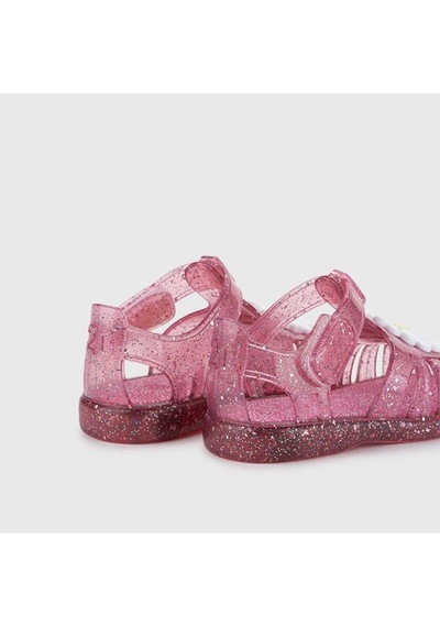 Igor İgor Tobby Gloss Flor Kız Çocuk Çiçek Figür Cırtlı Önü Kapalı Sandalet 10322 Fuşya