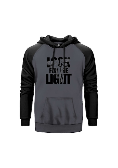 The Last Of Us Look For The Light Text Gri Renk Reglan Kol Sweatshirt Gri