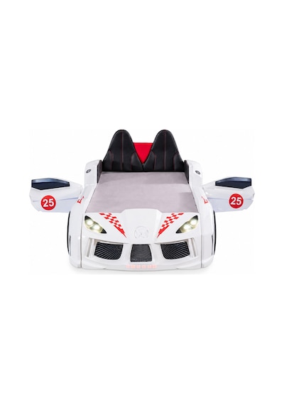 Setay Arabalı Yatak, Raceing Car V8 Full Ledli Koltuklu Arabalı Yatak - Beyaz 100x190 Setay Arabalı Yatak, Raceing Car V8 Full Ledli Koltuklu Arabalı Yatak - Beyaz 100x190