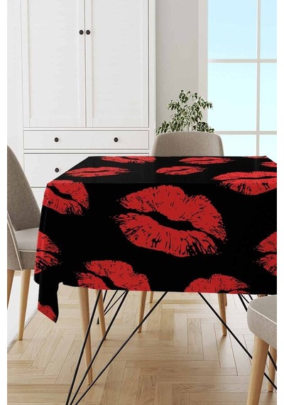 Kırmızı Fashion Dokuma Leke Tutmaz Masa Örtüsü Mso439n11