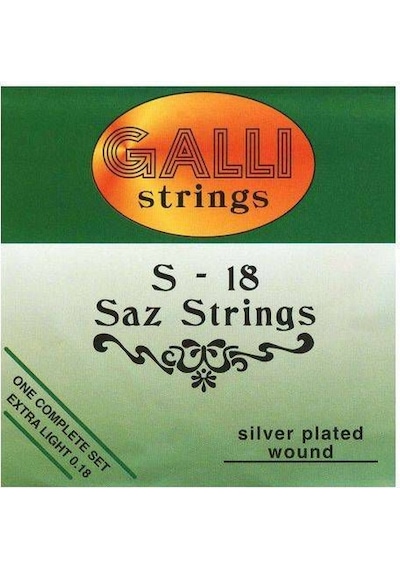 Galli S18 Bağlama Teli 018 Kısa Saz Teli - Takım Tel S-18