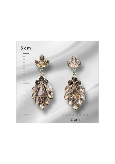 Miradia Kristal Taşlı Küpe - Düğün Kına Günlük Kullanım Sarı - 726451241 Sarı