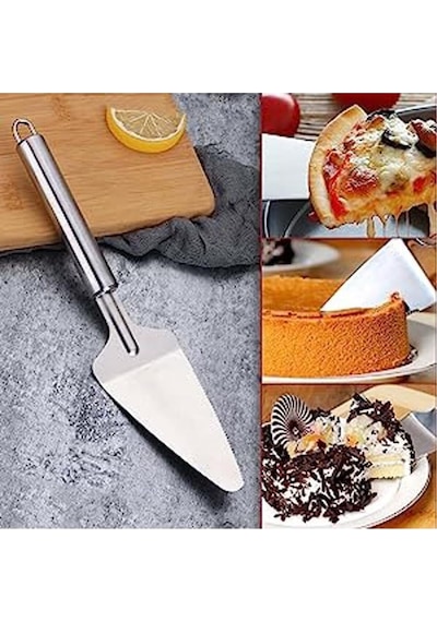 Profesyonel Paslanmaz Çelik Pasta Spatulası, Gümüş Renk, Pizza Ve Tatlı Servis Aparatı,spatula Çelik Diğer
