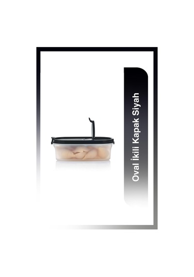 Tupperware Oval İkili Kp Siyah