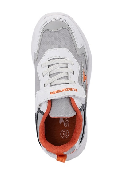 Slazenger KAORU KTN Çocuk Cırt Cırtlı Gri / Turuncu Günlük Spor Ayakkabısı