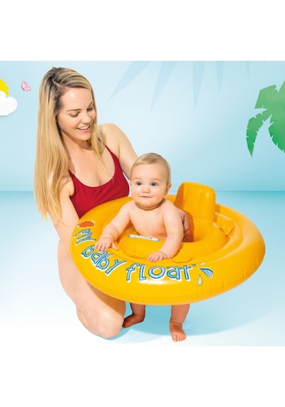 Intex My Baby Float Oturaklı Bebek Flatörü 70 Cm Çocuk Havuz Ve Deniz Simidi 6-12 Ay M-56585