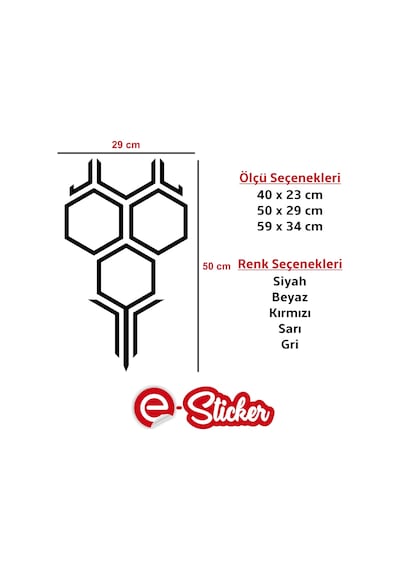 Petek Kaput Sticker Oto Araba Sticker (428951906)
