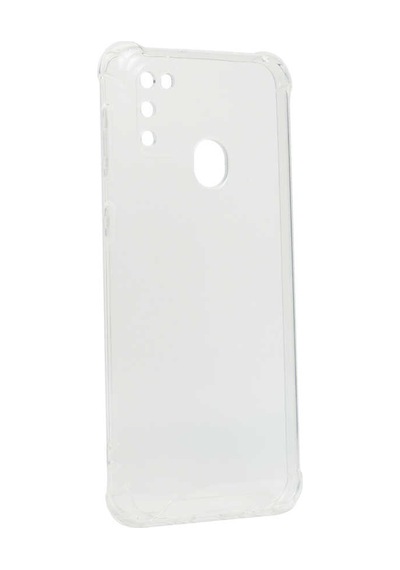 Galaxy Uyumlu M21 Kılıf Tchs Kamera Korumalı Nitro Anti Shock Silikon - Renksiz Renksiz