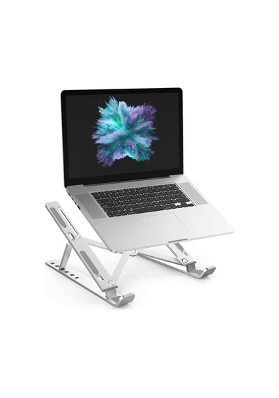 İdock N29-3-gümüş Katlanır Aluminyum Macbook Laptop Bilgisayar Standı
