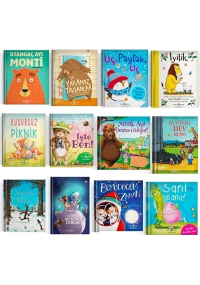En Çok Tercih Edilen Resimli,öykülü Kitaplar İlk Kitabım-12 Kitap