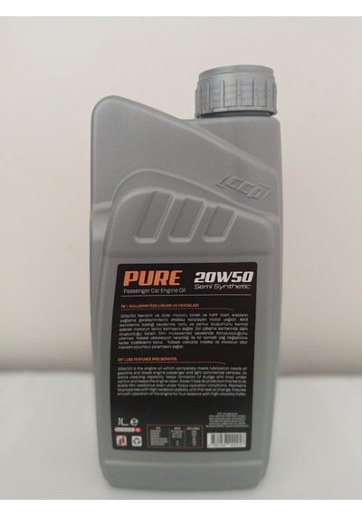 Ccp Pure Semi Synhetic 20W-50 Motor Yağı 1 L