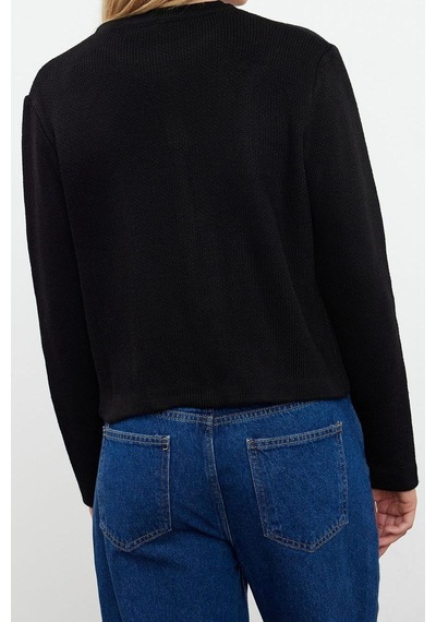 Ersefa Stil Modern Kadın Regular Standart Kol Bisiklet Yaka Basic Ceket Zümrüt Yeşili
