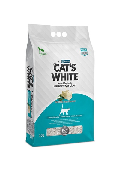 Cats White Sabun Kokulu Bentonit Kedi Kumu 10 Lt
