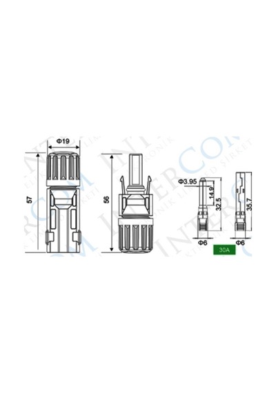 Ic-273 Mc4 Güneş Paneli Konnektörü