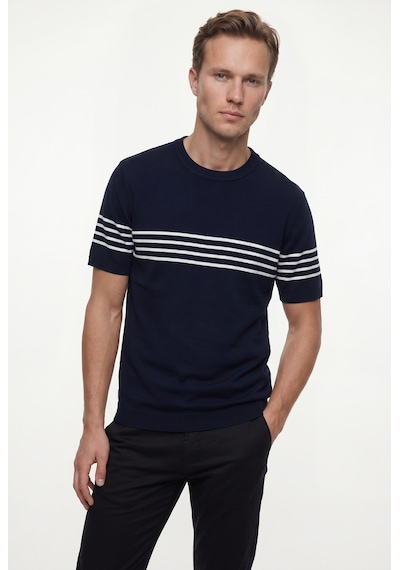 D'S Damat Ds Damat Slim Fit Lacivert Yazlık Rayon Triko T-shirt 6hf06ort10006 Çok Renkli D'S Damat Ds Damat Slim Fit Lacivert Yazlık Rayon Triko T-shirt 6hf06ort10006 Çok Renkli