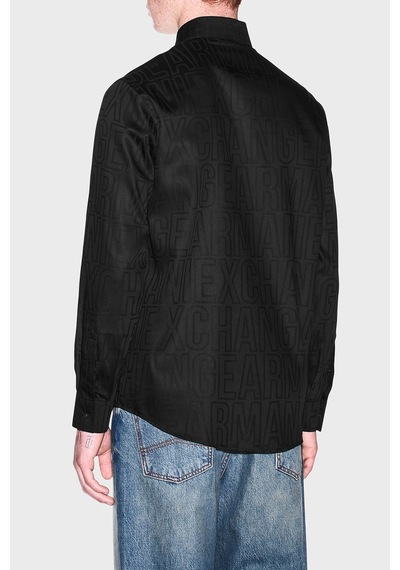 Armani Exchange Logolu % 100 Pamuk Regular Fit Jakarlı Gömlek Erkek Gömlek Xm003244 Af13131 Uc001 Siyah SİYAH Armani Exchange Logolu % 100 Pamuk Regular Fit Jakarlı Gömlek Erkek Gömlek Xm003244 Af13131 Uc001 Siyah SİYAH