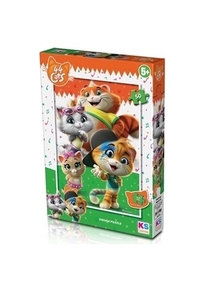 Ks Games Puzzle 50 Parça 44 Cats Puzzle Cat 709