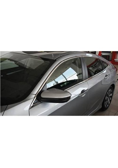 Honda Civic Fc5 Krom Cam Çıtası 8 Parça 16 -17-18- 19-20-2021