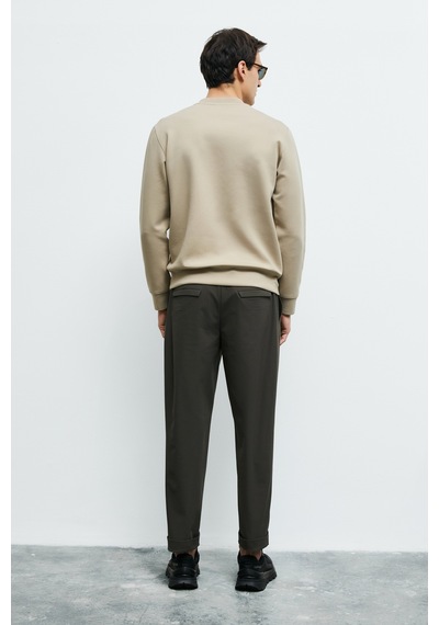 Lufian Grand Erkek Sweatshirt Bej Bej 112030192100550