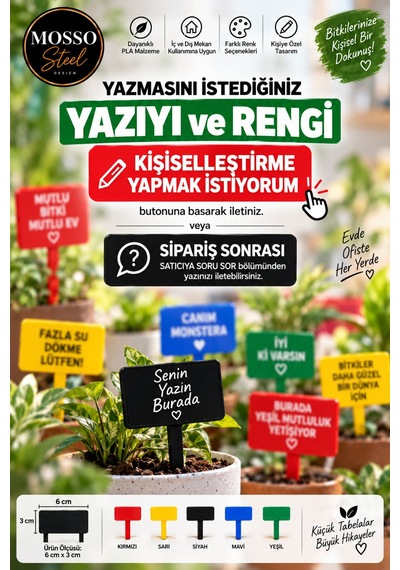 Saksı - Bitki Aksesuarı Dekor Tabela