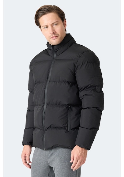 Slazenger Hecarım Erkek Kapüşonlu Şişme Siyah Yelek Siyah