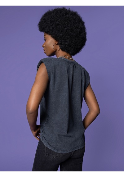 Loose Fit Kadın Tshirt K.kol Antrasit