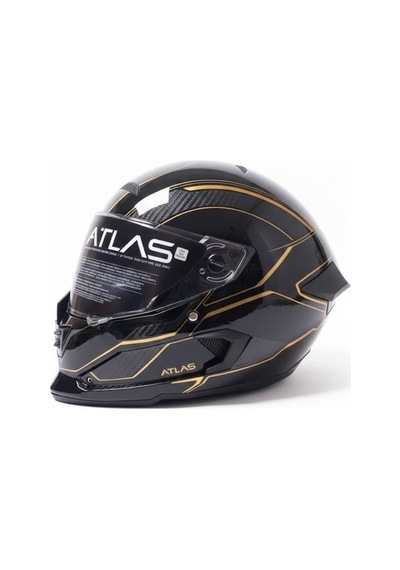 Ruroc Atlas 3.0 Carbonized Titan Xxl Kapalı Motorsiklet Kaskı Siyah