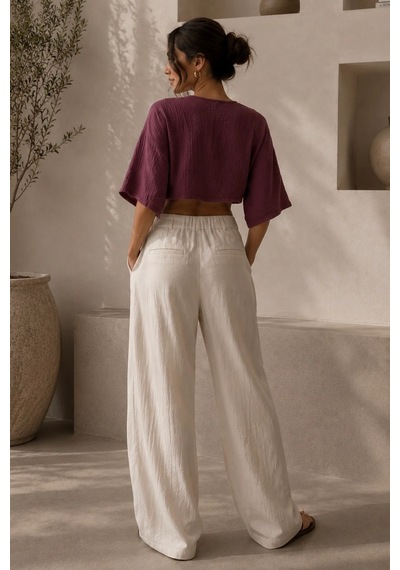 Bbbutikbasic Kadın Müslin Bağlamalı Bolero Bluz Oversize Salaş Yazlık Kimono Hırka My3535 Bordo Bbbutikbasic Kadın Müslin Bağlamalı Bolero Bluz Oversize Salaş Yazlık Kimono Hırka My3535 Bordo