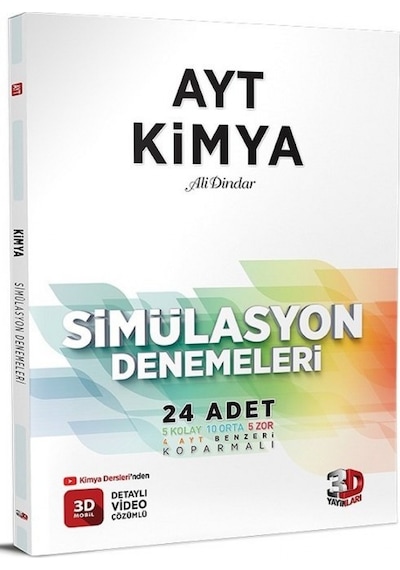 AYT Kimya Simülasyon Denemeleri -  3D Yayınları