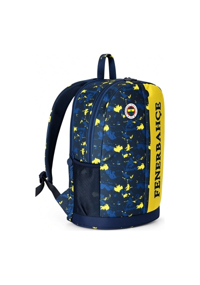 Fenerbahçe Lisanslı Orijinal Kamuflajlı Futbol Takımı Okul Çantası Sırt Çantası 42x37x18 Cm Çok Renkli
