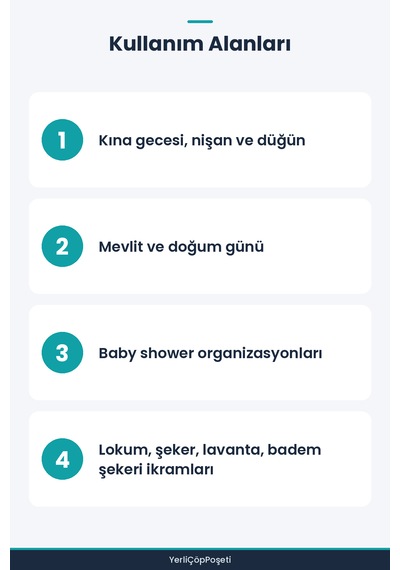 Karton Külah Şeker, Lokum, Kına Kutusu 25'li Paket Standart
