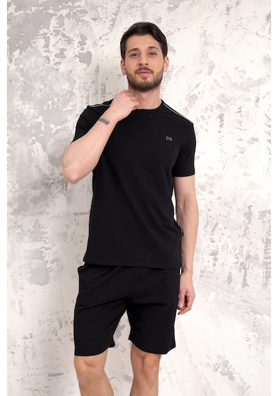 D's Damat Ds Damat Maschio Pamuk Şort Takım Siyah Ds5011 R001 Siyah