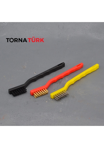 Zımpara Temizlik Fırça Seti Fırça & Yüzey İşleme Metalik