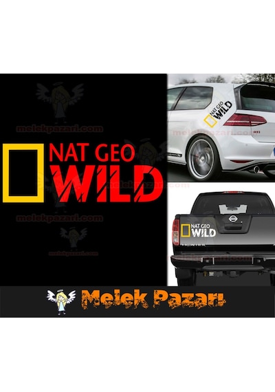 2 Adet Nat Geo Wıld Oto Sticker, Araba Stickerı
