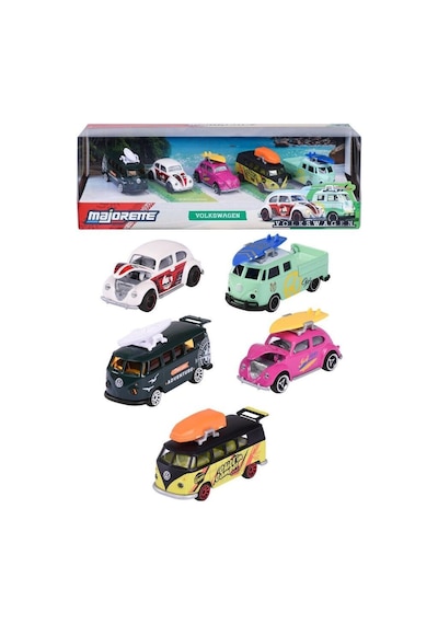 Majorette Volkswagen 5'li Araba Seti Çok Renkli