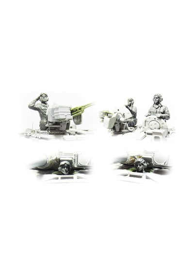 1/35 Rus Tank Mürettebatları 4 Adet Figür Maketi, Meng Hs007