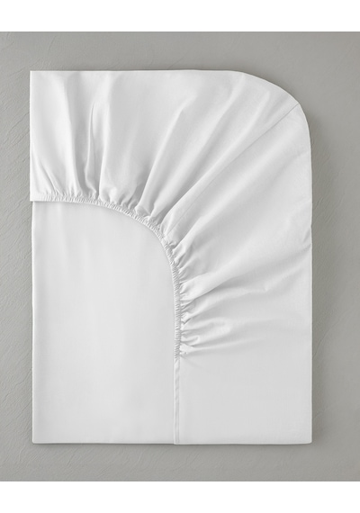 English Home Novella Premium Soft Cotton Tek Kişilik Plus Lastikli Çarşaf 120x200 Cm Beyaz Beyaz