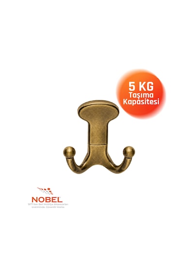 Melon Askı, Metal Vestiyer Askısı, 154 Gr, Dolap Ve Duvar Askılığı, Anti K Sari Vidalı