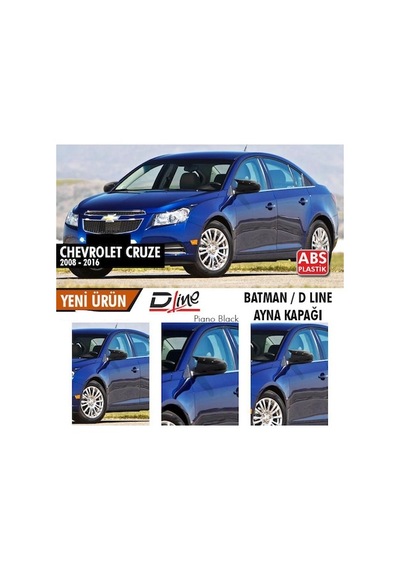 OtoÇizgi Chevrolet Cruze Yarasa Batman Ayna Kapağı Parlak Siyah OtoÇizgi