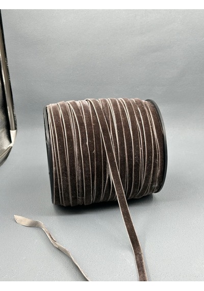 Paşateks- 1 Cm Düz Kadife-5 Metre Kahve