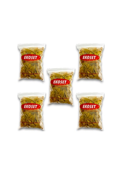 Kauçuk Ekstra Kalın Paket Lastiği 130x10mm 500 Gram 5li Paket