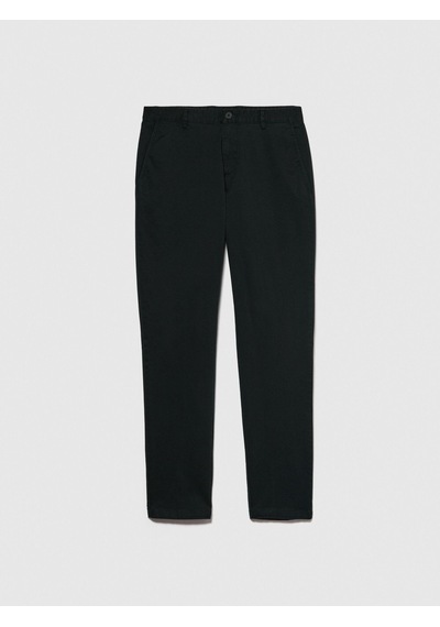 Sisley Streç Pamuklu Kemer Delikli Slim Fit Pantolon Erkek Siyah Pantolon - 324p4aıhsf021