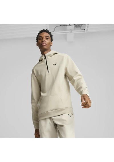 Puma Rad/cal Hooded Half-zip Bej Erkek Sweatshirt