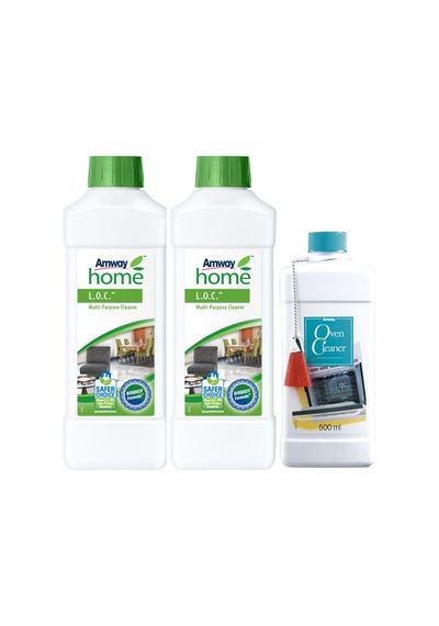 Amway Çok Amaçlı Temizleyici 2 x 1 L + Fırın Temizleyici 500 ML