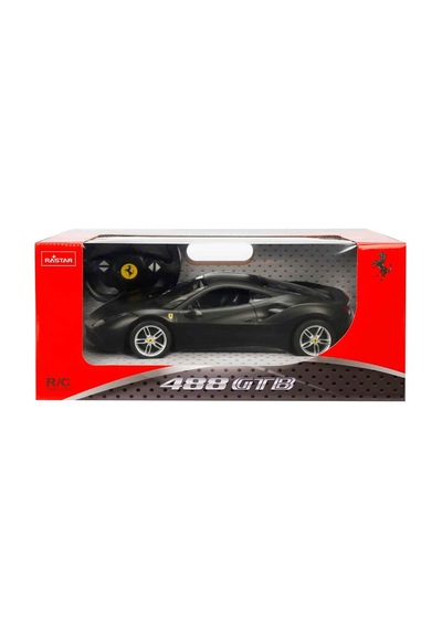 Rastar Ferrari 488 Gtb Uzaktan Kumandalı Işıklı Araba Siyah S00075600 Çok Renkli