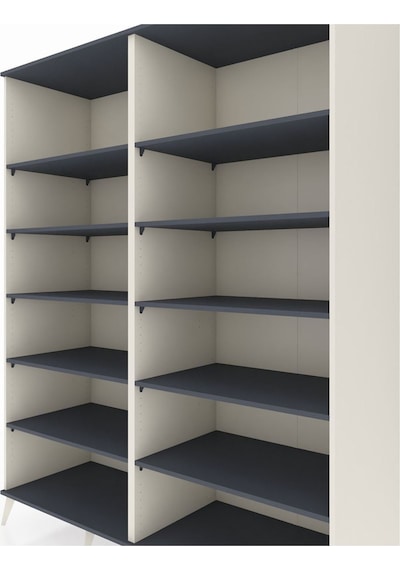 Kronos Gardrop 10 Raflı 176x59x221 Aytaşı-antrasit Beyaz Kronos Gardrop 10 Raflı 176x59x221 Aytaşı-antrasit Beyaz