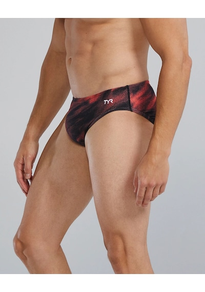 Tyr Durafast Elite Erkek Brief Mayo - Soren Siyah - Kırmızı
