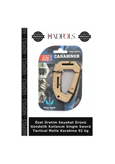 Özel Üretim Seyahat Ürünü Gündelik Kullanım Single Sword Tactical Molle Karabina 92 Kg