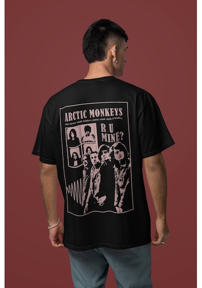 Sevbano Arctic Monkeys Sırt Baskılı Unisex Oversize Müzik Grubu Tişört Siyah Sevbano Arctic Monkeys Sırt Baskılı Unisex Oversize Müzik Grubu Tişört Siyah